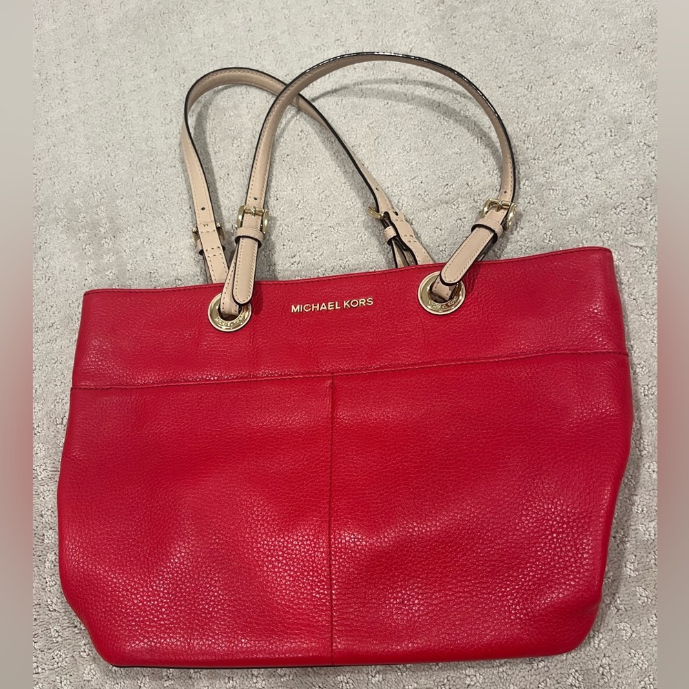 Red Michael Kors purse